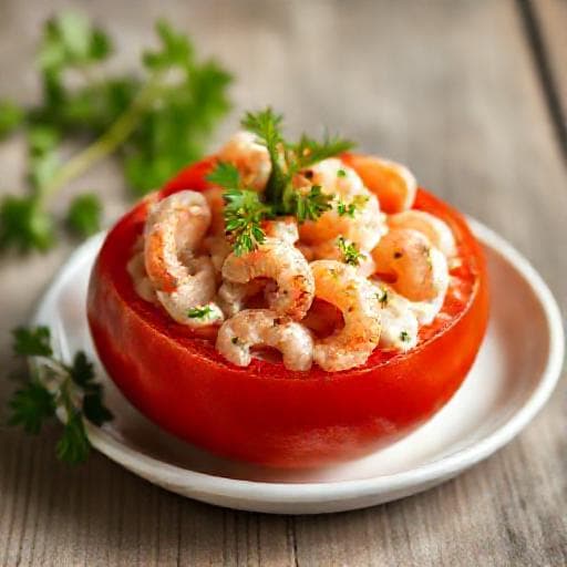 Tomates aux Crevettes Grises Classiques