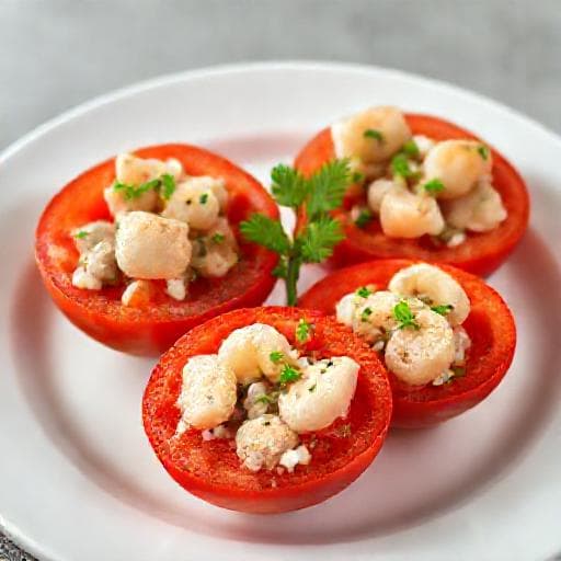 Tomates Farcies aux Crevettes Grises Express