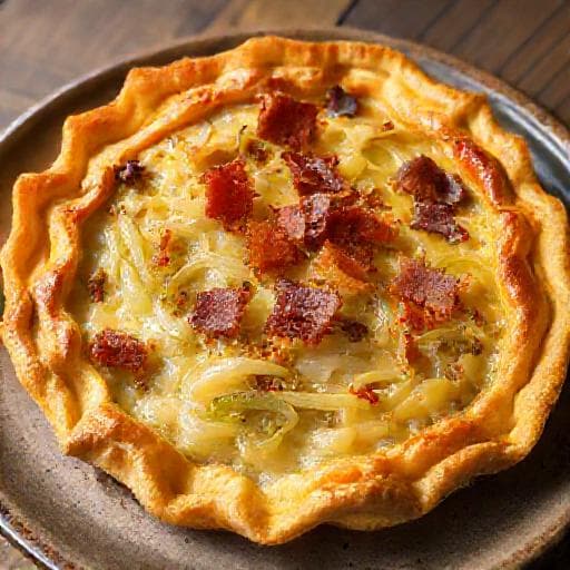 Tarte al Djote aux Poireaux et Lardons