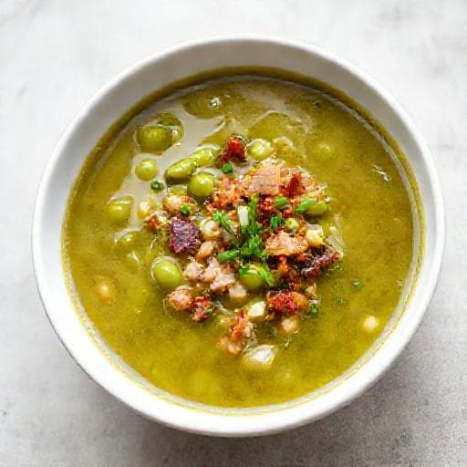 Soupe Express aux Gourganes et Lardons