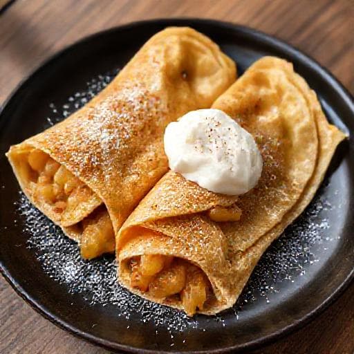 Galettes de sarrasin aux pommes et cannelle