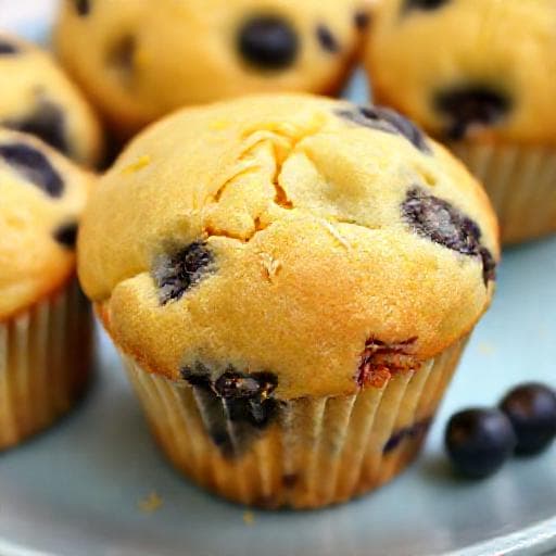 Muffins aux Bleuets et Citron