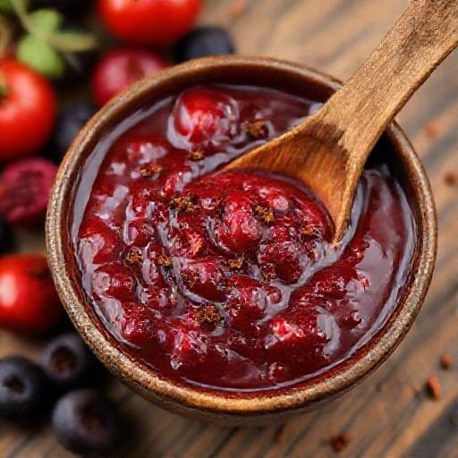 Ketchup aux Fruits Épicé et aux Baies