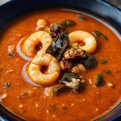Soupe d'Egusi au Poisson Fumé et aux Crevettes