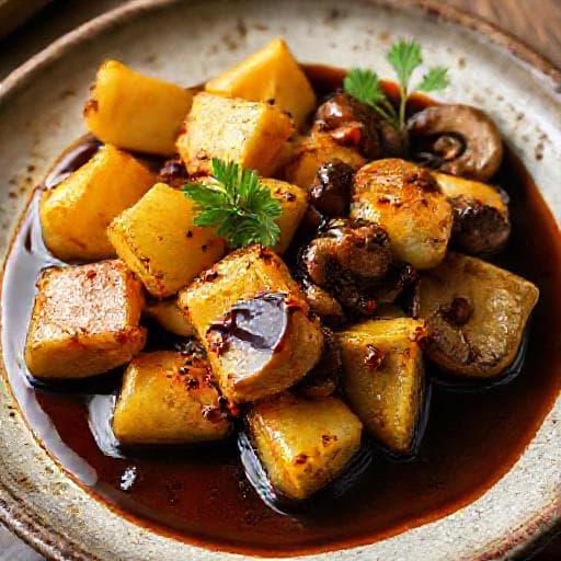 Céleri-rave Rôti Classique, Sauce Umami Riche