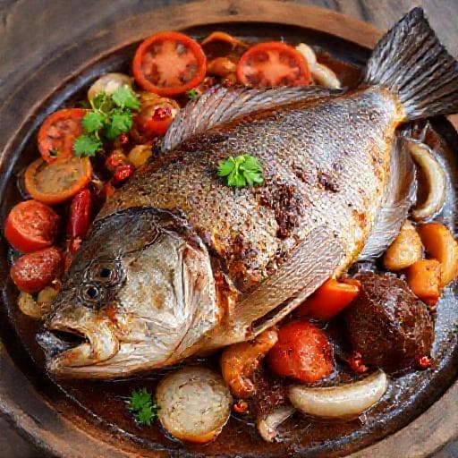 Poisson Braisé Camerounais Traditionnel