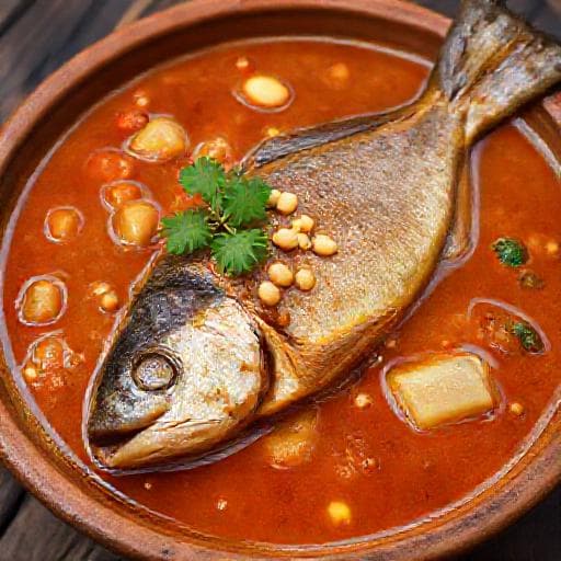 Poisson Braisé à la Sauce Arachide Camerounaise
