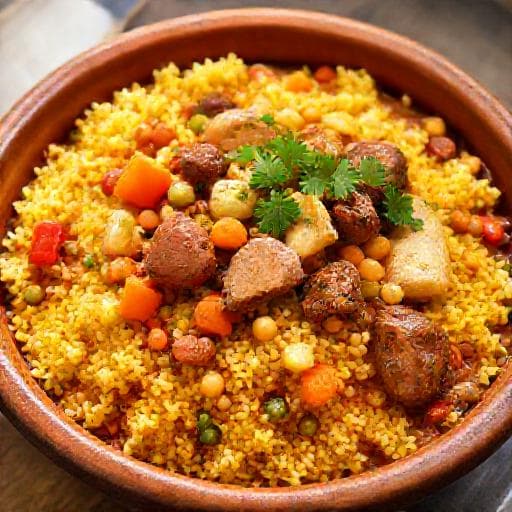 Couscous Royal aux Légumes et Viandes