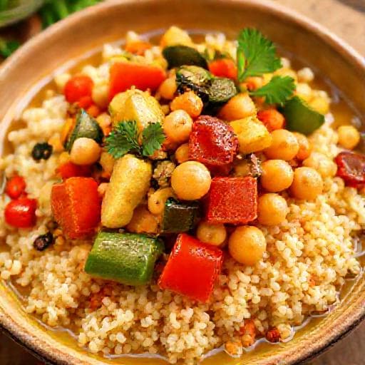 Couscous Express aux Légumes et Pois Chiches