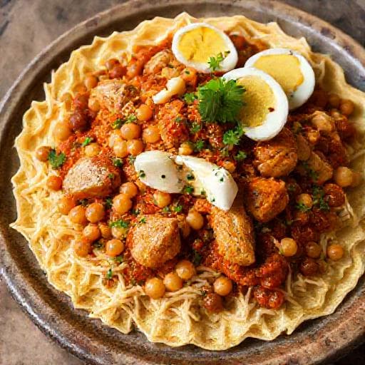 Rfissa Express au Poulet et aux Crêpes