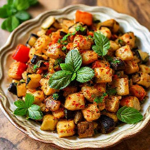 Zaâlouk aux Courgettes et Menthe