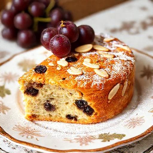 Gâteau aux Raisins et Amandes