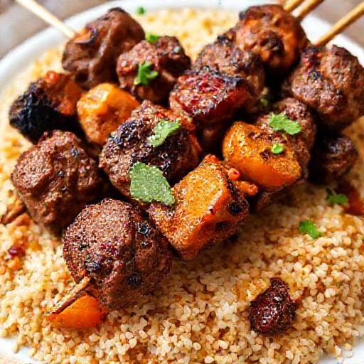 Brochettes de Kefta aux Épices Douces et Fruits Secs