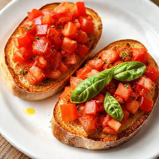 Bruschetta Tomate-Basilic Traditionnelle