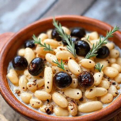Haricots Blancs Crémeux Provençaux aux Olives et Anchois