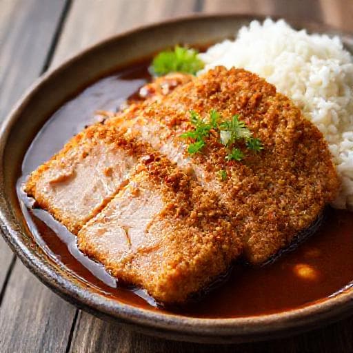 Curry Katsu Tonkatsu Style