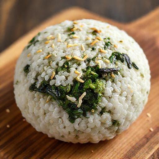 Onigiri aux Épinards et Sésame (Inspiration Régionale)