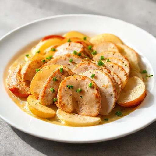 Poulet Crémeux aux Pommes Express