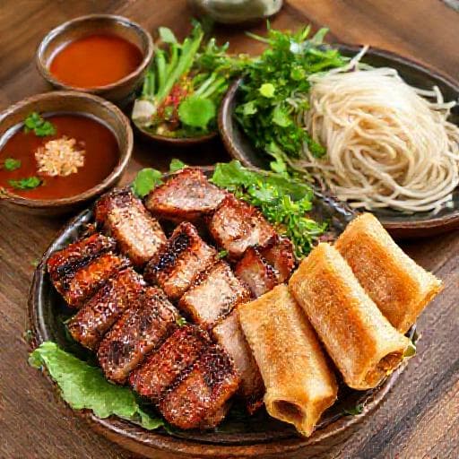 Bún Chả Nem Cua Bể (Bún Chả aux Crabe)