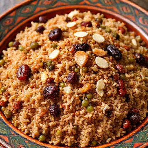 Mujadara aux Épices et Fruits Secs (Inspiration Persane)