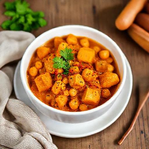 Curry Express de Patates Douces et Pois Chiches