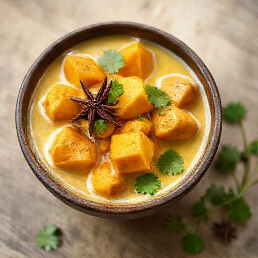 Curry de Patates Douces à l'Étoile d'Anis et Lait de Coco