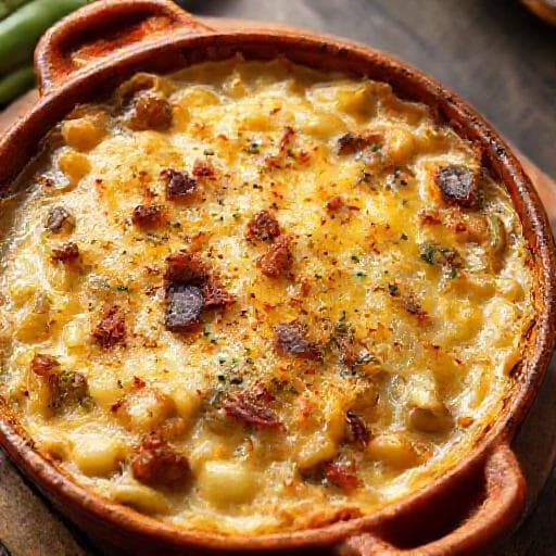 Gratin de Poireaux et Lardons à la Lyonnaise