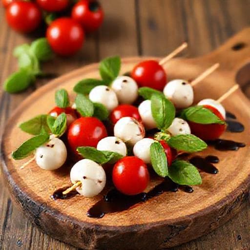 Brochettes Caprese Rapides