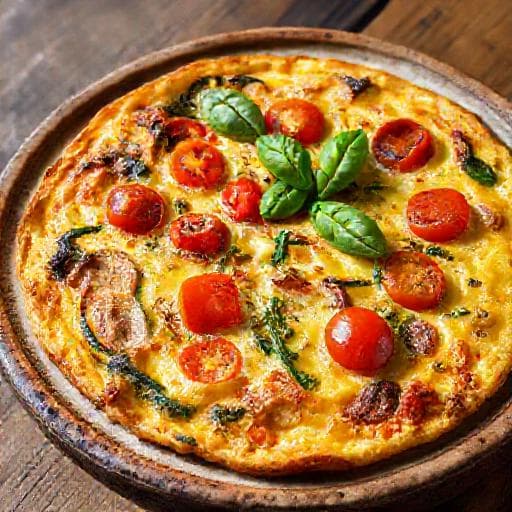Frittata Classique aux Légumes d'Été