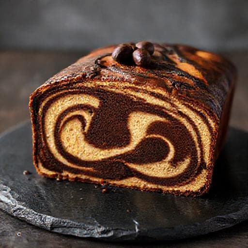 Gâteau Marbré au Café et Chocolat