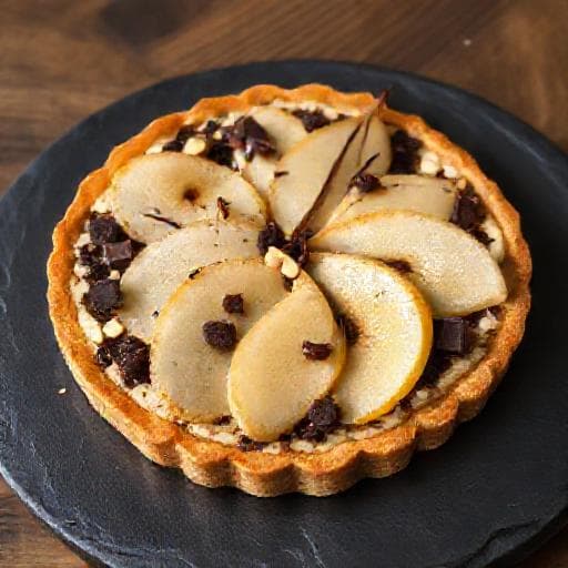 Tarte Amandine aux Poires et Chocolat Noir