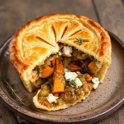 Pithiviers aux Légumes d'Automne et Chèvre