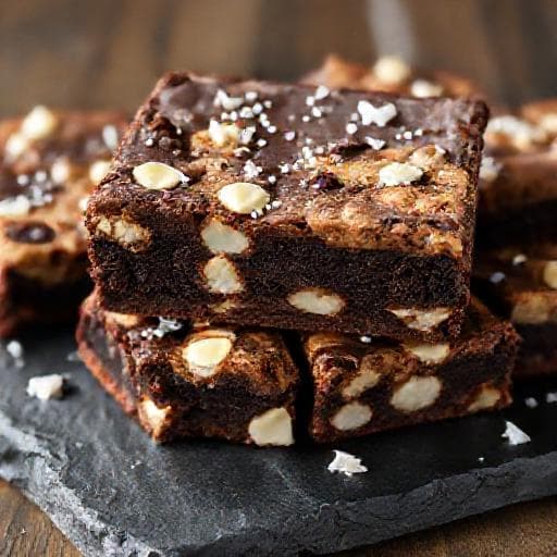 Brookies Triple Chocolat avec Sel de Mer