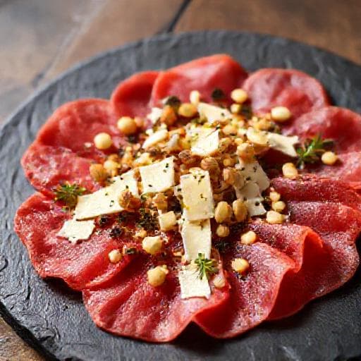 Carpaccio de Bœuf Façon Piémontaise