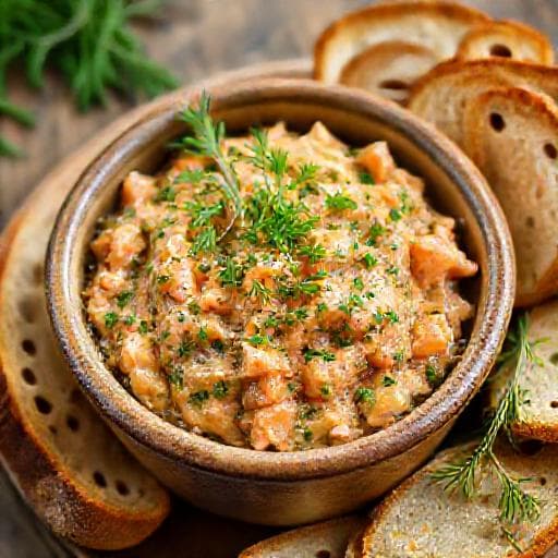 Rillettes de Saumon à l'Ancienne et aux Herbes