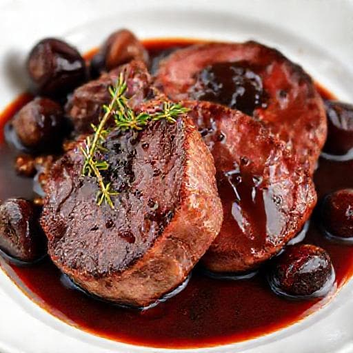 Filet Mignon aux Pruneaux à la Bordelaise