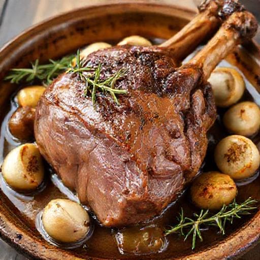 Épaule d'agneau confite traditionnelle