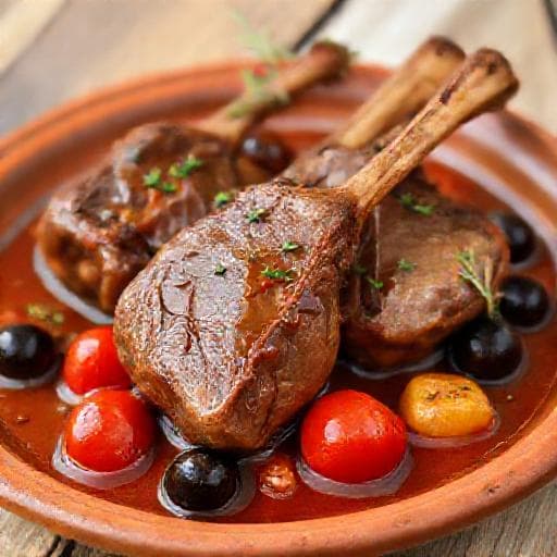 Souris d'agneau confites à la Provençale
