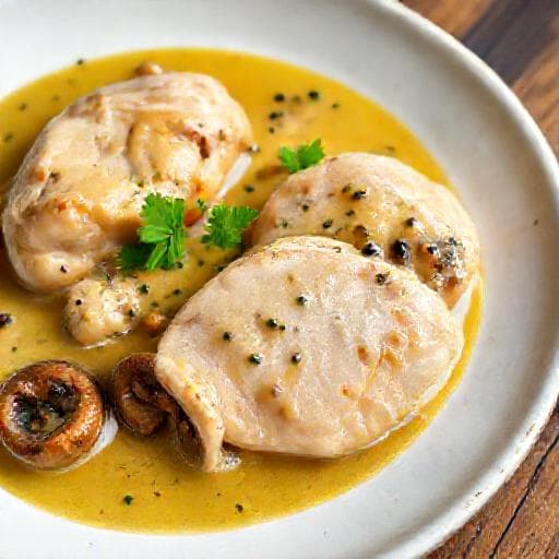 Poulet au Vin Jaune et aux Morilles Traditionnel