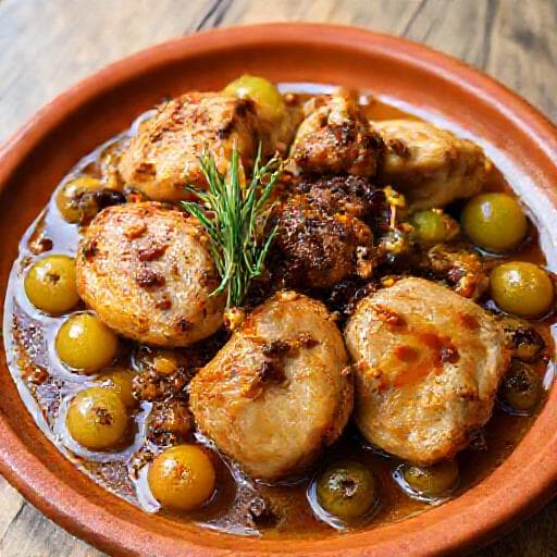 Pintade aux Raisins et Épices Douces (Touche Provençale)