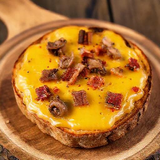 Welsh Rarebit aux Champignons et Bacon