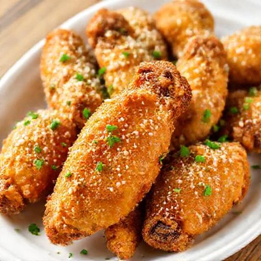 Ailes de poulet à l'ail et au parmesan à l'Airfryer