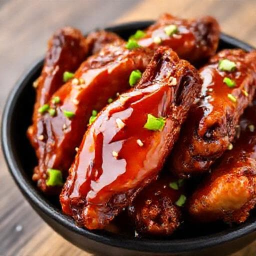 Ailes de poulet laquées au miel et au soja à l'Airfryer