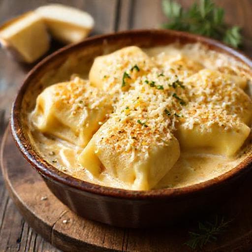 Ravioles du Dauphiné Gratinées au Comté
