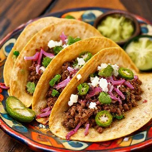 Tacos med Köttfärs och Jalapeños