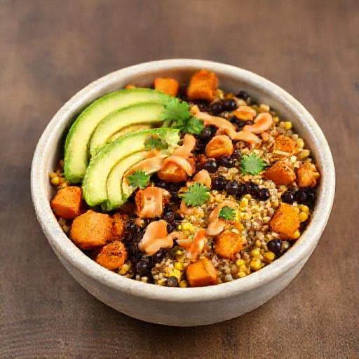 Vegetarisk Burrito Bowl med Sötpotatis