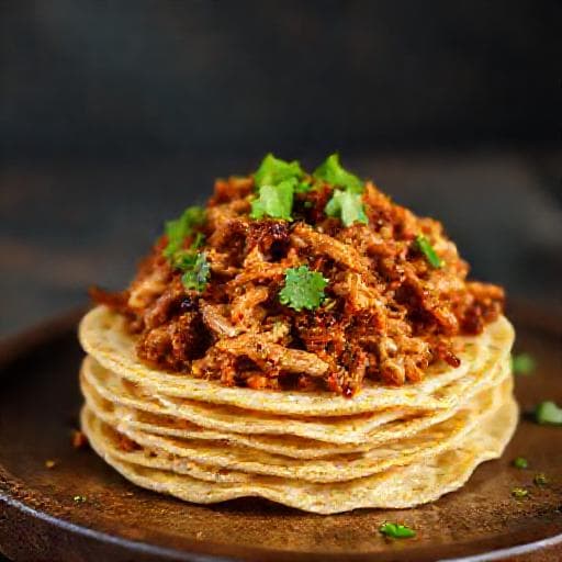 Mexikansk Pulled Chicken (Pollo Deshebrado)