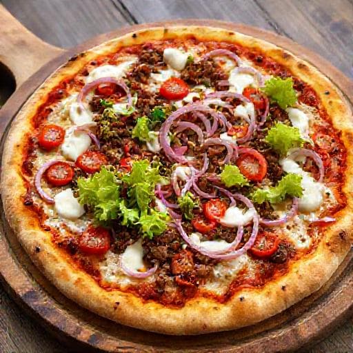 Klassisk Kebabpizza