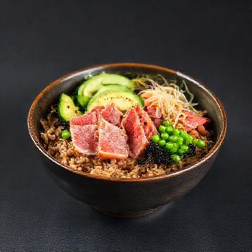 Bibimbap med Tonfisk och Avokado