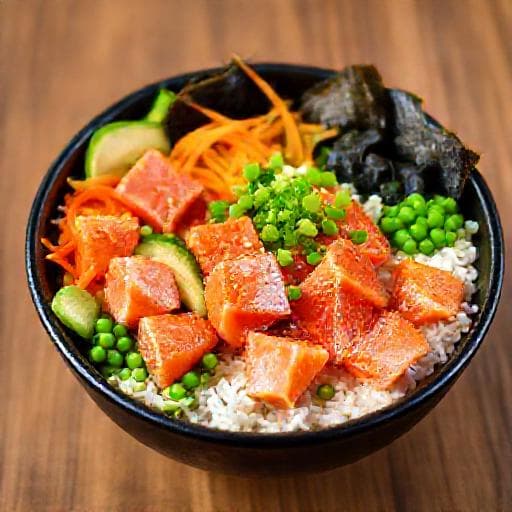 Klassisk Poké Bowl med Lax